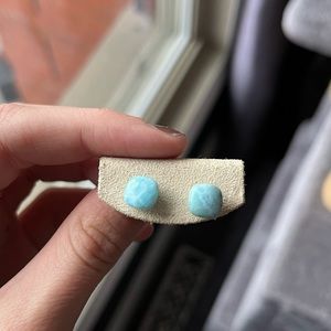 Brand new Larimar stud earrings